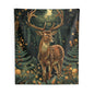 Tapestry of Forestcore Deer William Morris Inspired Art Nouveau Indoor Wall Tapestries