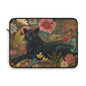 Black Panther Laptop Sleeve, William Morris Inspired Floral Jungle Art Case, Elegant Vintage Botanical Laptop Cover