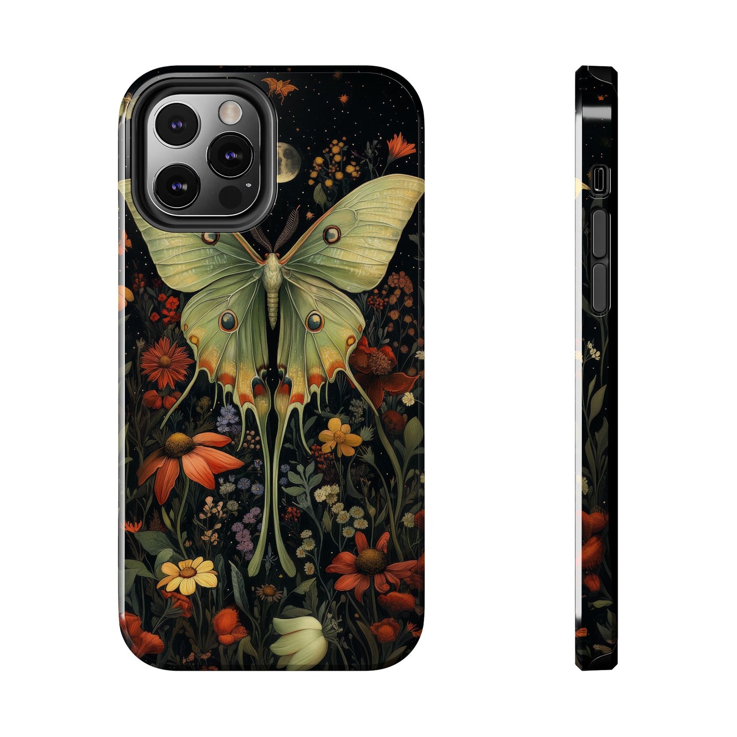 Woodland Luna Moth in The Style of William Morris iPhone Tough Case