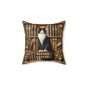 Cat Bookshelf Pillow: Whimsical Book Lover Home Decor