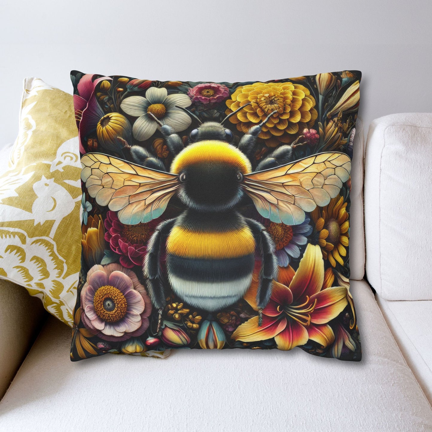 William Morris Wildflower Bumblebee Pillowcase: Floral Home Decor