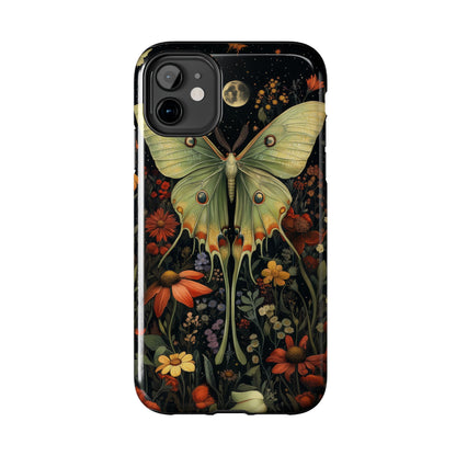 Woodland Luna Moth in The Style of William Morris iPhone Tough Case