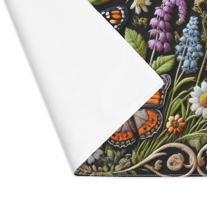 Butterfly Floral Placemat, Elegant Table Decor, Spring Dining Accessory, Nature Lover Gift, Kitchen Table Mat