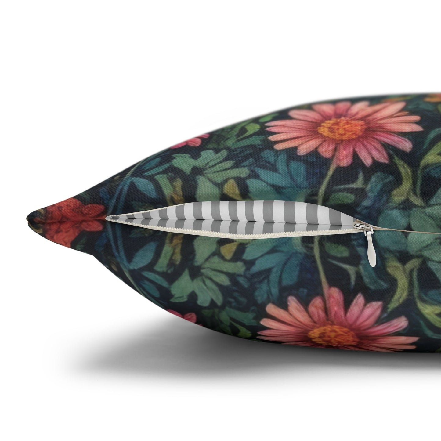 Rabbit Moon Wildflowers William Morris Inspired Pillowcase