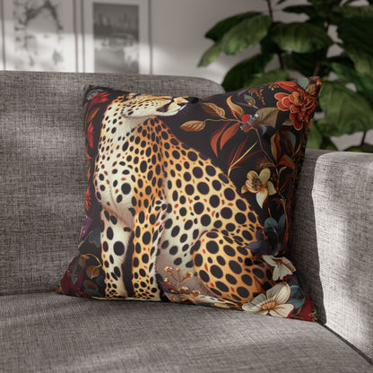 William Morris Inspired Botanical Cheetah Pillowcase