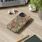 Vintage Pattern Rose And Bird in The Style of William Morris iPhone Tough Case