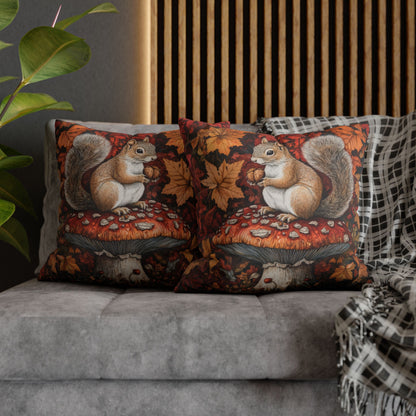 Squirrel In A Leafy Paradise Fall Season Decorative Pillow case