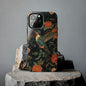 Art Deco Hummingbird Print in The Style of William Morris iPhone Tough Case