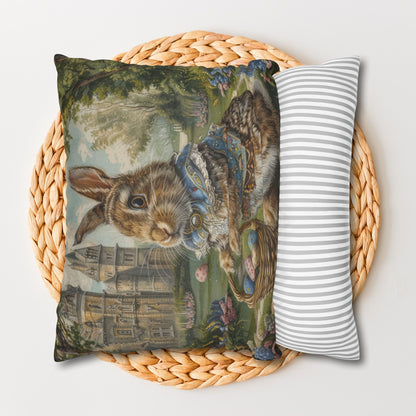 Rococo Bunny Easter Eggs Pillowcase: William Morris Style Decor