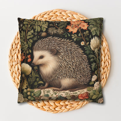 Charming Botanical Hedgehog Pillowcase