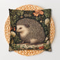Charming Botanical Hedgehog Pillowcase