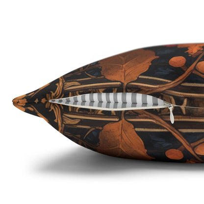 Hedgehog Acorns And Fallen Leaves Pillowcase