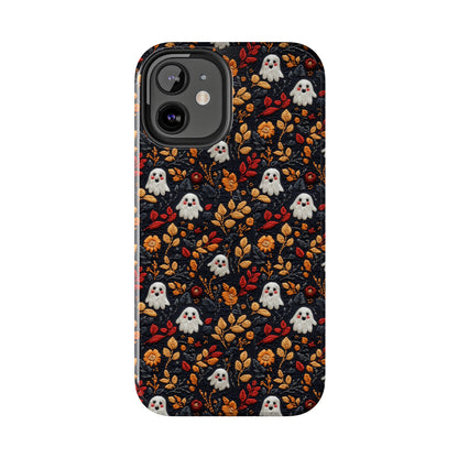 Cute Ghost Fall Leaves Halloween iPhone Tough Case Gift