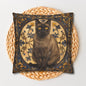 Art Deco Burmese Cat Decorative Pillowcase