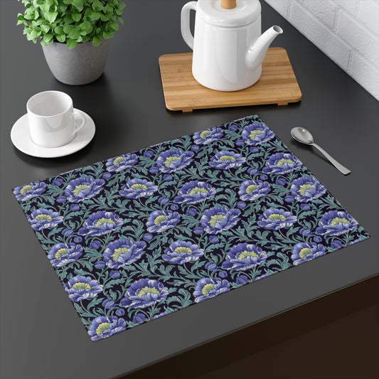 Elegant Floral Placemat, Stylish Table Decor for Dining, Kitchen Table Runner, Gift for Housewarming, Mother's Day, Rustic Home Decor