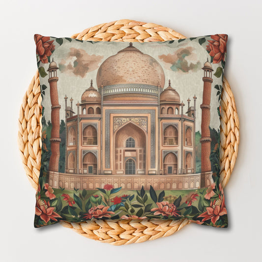 William Morris Inspired Tajmahal Cottagecore Art Nouveau Pillowcase