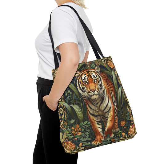 Tiger Tote Bag | William Morris Inspired | Tiger Forestcore Tote Bag | Eco-Friendly Carryall