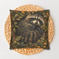 William Morris Inspired Raccoon Ancient Pillowcase