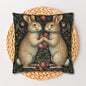 Rabbit & Strawberry Pillowcase: Whimsical Home Decor Cushion