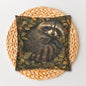 William Morris Inspired Raccoon Ancient Pillowcase