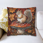 Squirrel In A Leafy Paradise Fall Season Decorative Pillow case