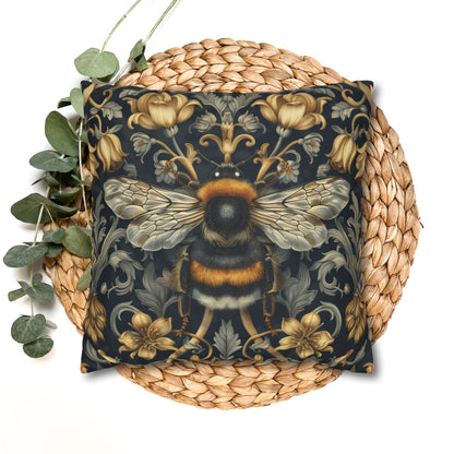 Pillowcase Victorian Art Inspired Bumblebee Baroque Gold Flora