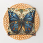 Blue Butterfly Decorative Pillowcase - Nature-Inspired Home Accent