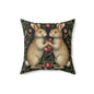 Rabbit & Strawberry Pillow: Whimsical Home Decor Cushion