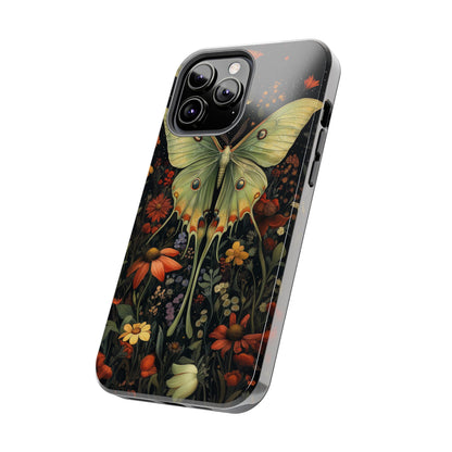 Woodland Luna Moth in The Style of William Morris iPhone Tough Case