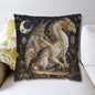 Victorian Dragon Crescent Moon And Stars in Whimsical Night Pillowcase