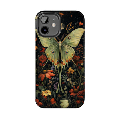 Woodland Luna Moth in The Style of William Morris iPhone Tough Case