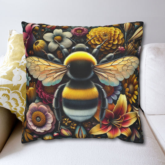 William Morris Wildflower Bumblebee Pillowcase: Floral Home Decor