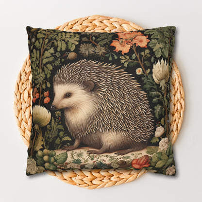 Charming Botanical Hedgehog Pillowcase