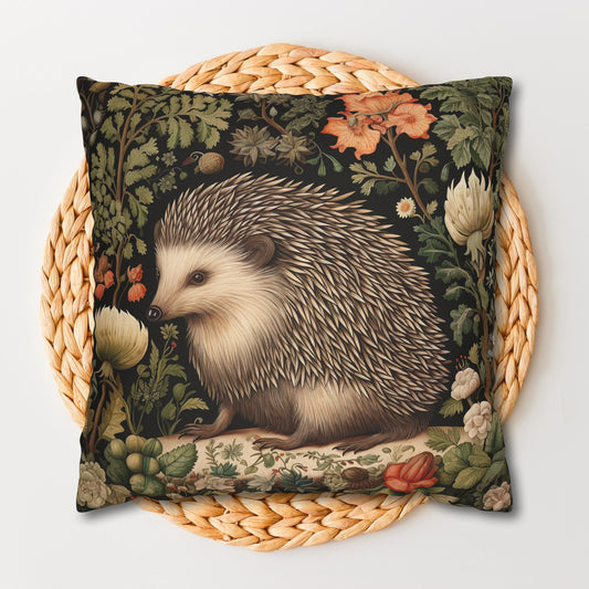 Charming Botanical Hedgehog Pillowcase