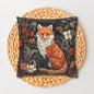William Morris Inspired Botanical Woodland Fox Decorative Pillowcase