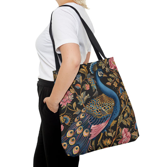 Peacock Tote Bag | William Morris Inspired |  Peacock Cottagecore Tote Bag, Eco-Friendly Carryall