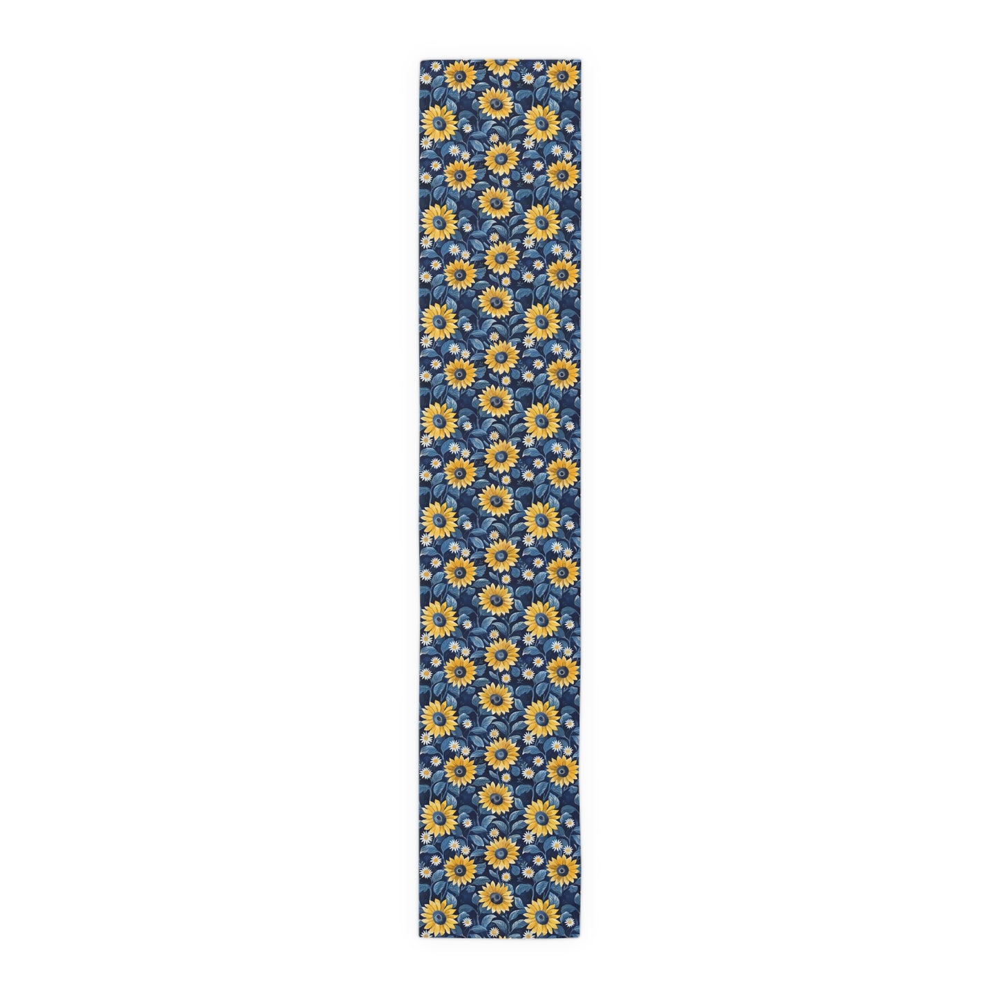 Sunflower Table Runner, Rustic Farmhouse Floral Dining Decor, Fall Tabletop Accent