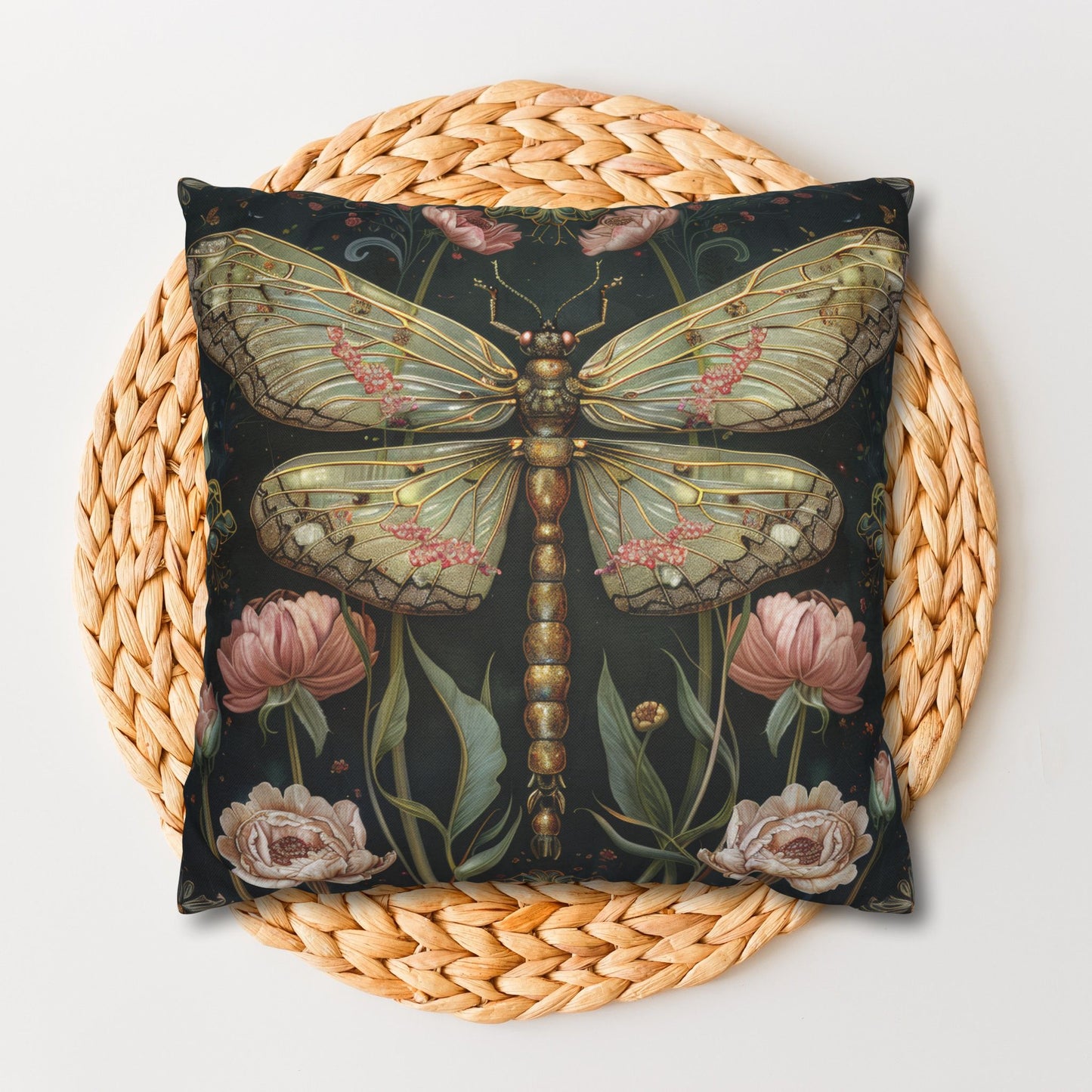 Botanical Dragonfly Pillowcase