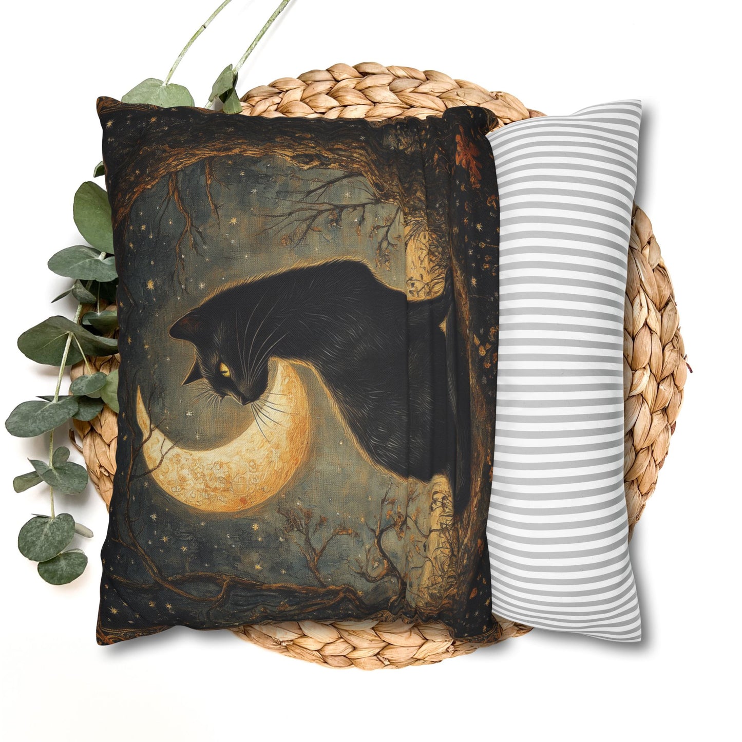 Black Cat Mystery Night Halloween Pillowcase