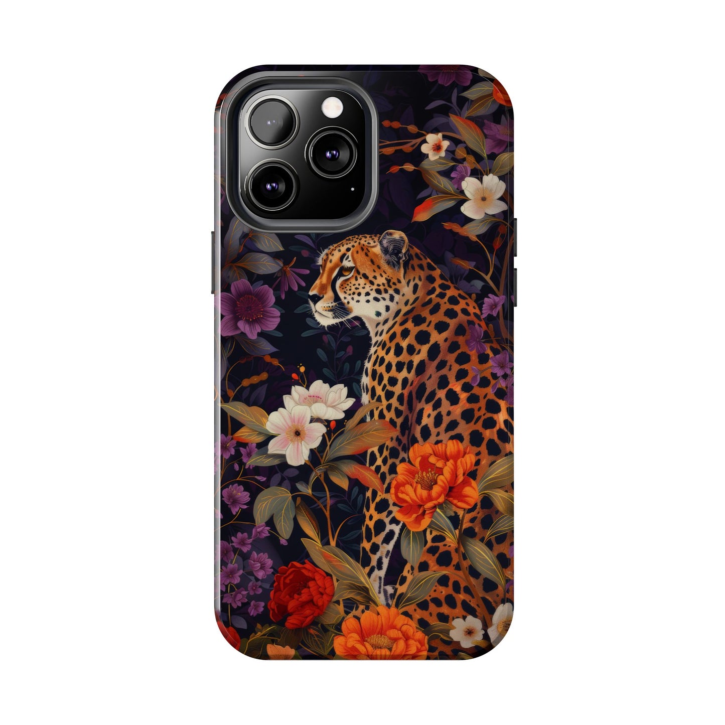 Cheetah Pattern iPhone Case for Cheetah Lovers, Jungle Pattern iPhone Case, Cheetah Lover Gift, iPhone Tough Case