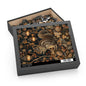 Chipmunk & Lanterns Puzzle – Cozy Autumn Jigsaw 120 252 500-Piece Family Gift Box Puzzle, Holiday Puzzle Game
