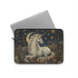 Celestial Unicorn Laptop Sleeve, Starry Night Fantasy Art Case, Mystical Moon & Floral Design Laptop Cover