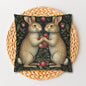 Rabbit & Strawberry Pillowcase: Whimsical Home Decor Cushion