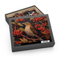 Song Thrush Bird William Morris Inspired (120, 252, 500-Piece) Adult Jigsaw Puzzle, Gift Him Her