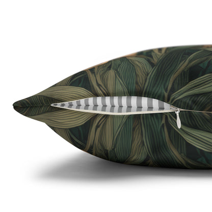 Majestic Horse Floral Pillow, William Morris Style Botanical Equestrian Cushion