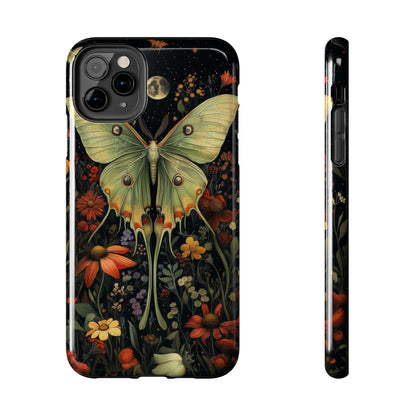 Woodland Luna Moth in The Style of William Morris iPhone Tough Case