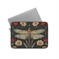 William Morris Inspired Botanical Dragonfly Laptop Sleeve, William Morris Design, Protective Case, Gift for Nature Lovers