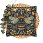 Pillowcase Victorian Art Inspired Bumblebee Baroque Gold Flora