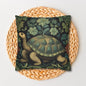 William Morris Inspired Botanical Tortoise Decorative Pillowcase
