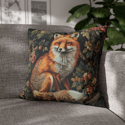 Forest Fox William Morris Inspired | Fox Ancient Decorative Pillowcase